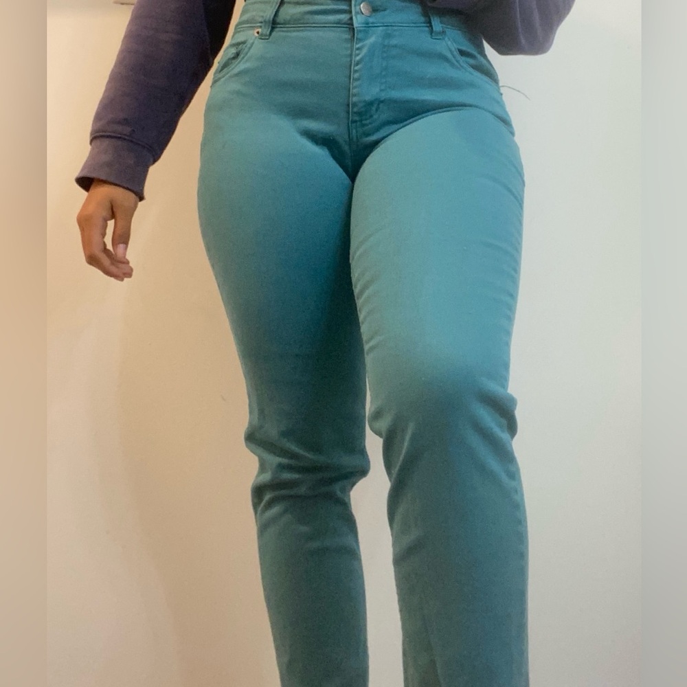 Women's Teal Skinny Jeans